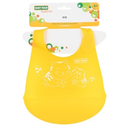 Нагрудничок Baby Team Силіконовий (6591)