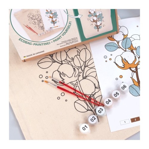 Набір для творчості Rosa Talent екосумка-розмальовка, Бавовна, 38х42 см (4823098541196)