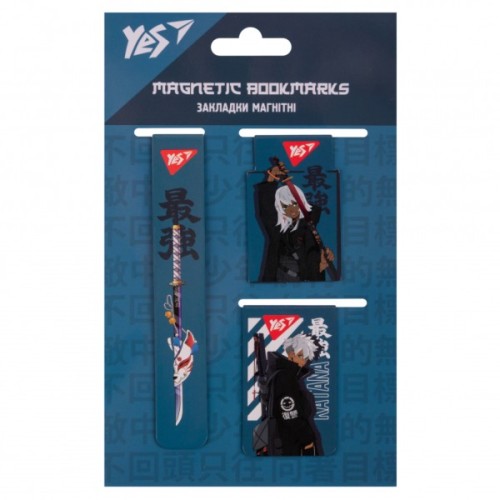 Закладки для книг Yes магнітні Anime 3 шт (708359)