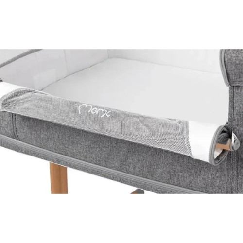 Ліжечко MoMi приставне SMART BED, gray (LOZE00002)