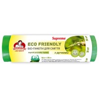 Пакети для сміття Помічниця З ручками Eco Friendly Supreme 35 л 30 шт. (4820212002038)