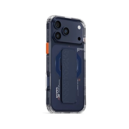 Чохол до мобільного телефона Skinarma Haxa Magnetic Charging + Grip Stand iPhone 17 Pro Max Blue (8886461249446)