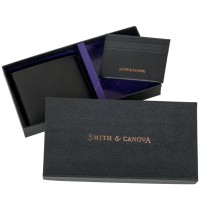 Гаманець Smith & Canova Набір з картхолдером 28652 Black (28652 BLK)