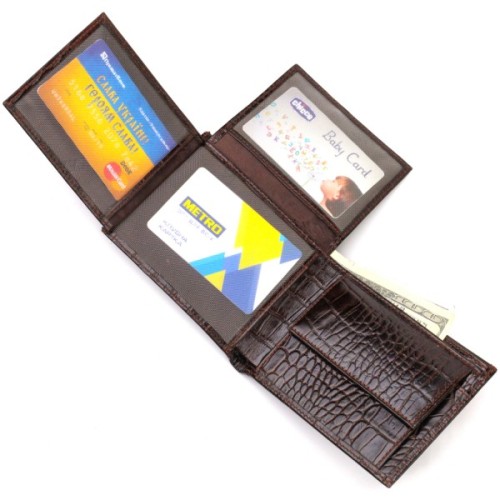 Гаманець Canpellini З натуральної шкіри Коричневий (21926)