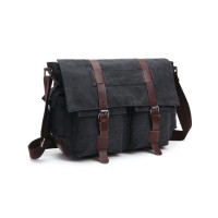 Сумка Vintage На плече текстильна Чорна (20076)