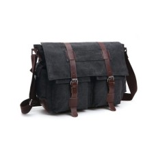 Сумка Vintage На плече текстильна Чорна (20076)