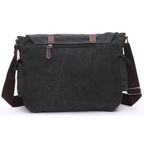 Сумка Vintage На плече текстильна Чорна (20076)