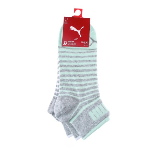 Шкарпетки Puma Unisex Quarter 2P 101002001-025 сірий, білий, ментоловий 39-42 (8718824798554)