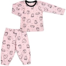 Піжама дитяча Breeze з довгим рукавом (17828-74G-pink)