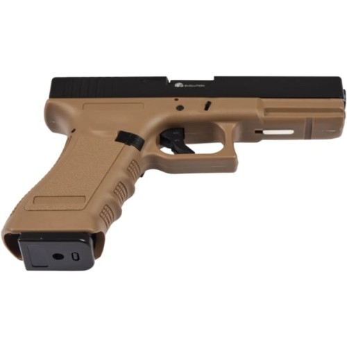 Страйкбольний пістолет Evolution E017 Gas 6 мм Tan (EP0217-T)