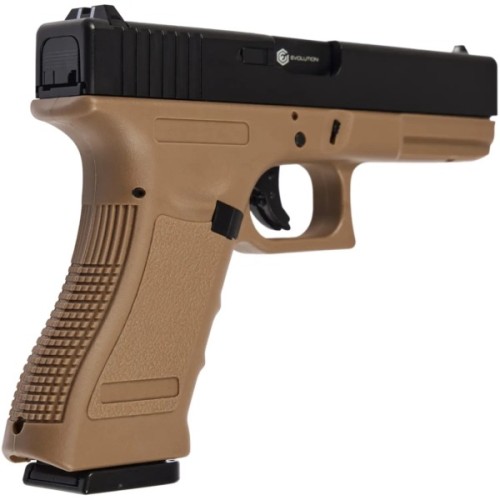 Страйкбольний пістолет Evolution E017 Gas 6 мм Tan (EP0217-T)