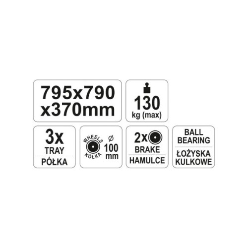 Візок для інструменту Yato YT-55210