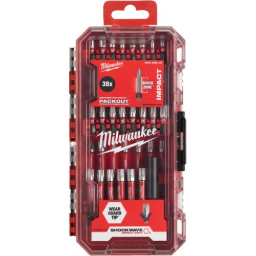 Набір біт Milwaukee SHOCKWAVE 38 пр. (4932492009)