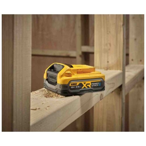 Акумулятор до електроінструменту DeWALT 18V XR Li-lon PowerStack 3.5Ah, вага 0.54 кг (DCBP318)