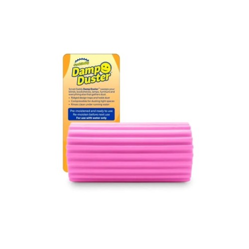 Губка для прибирання Scrub Daddy Damp Duster Для пилу Рожева (5060481022767/5060481023788)