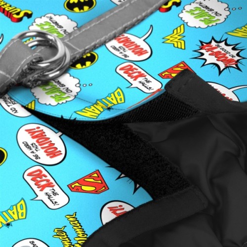 Шлея для собак WAUDOG Clothes з QR паспортом "Ліга Справедливості в блакитному" XS1 (1001-4002)