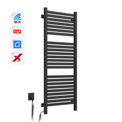 Сушарка для рушників Navin Авангард Х, 1200х480х71мм, Wi-Fi, сталь, чорний муар, ліве підключення (12-272155-4812)