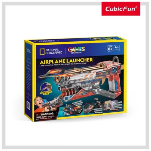 Пазл Cubic Fun Набір для моделювання STEM Пускова установка для літаків (DS1091h)