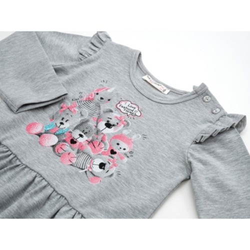 Плаття дитяче POP FASHION з іграшками (6747-116G-gray)
