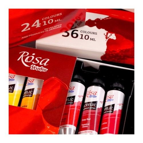 Акрилові фарби Rosa Studio 24 кольорів 10 мл (4823098538110)