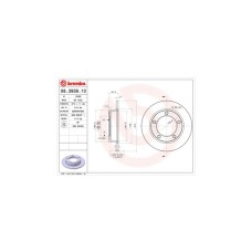 Гальмівний диск Brembo 08.3939.10