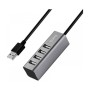 Концентратор HOCO USB 2.0 to 4xUSB Line machine HB1 Tarnish (6957531038139)