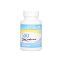 Мінерали 21st Century Кальцій 600, 600 мг, Calcium Supplement 600, 75 таблеток (CEN-27532)