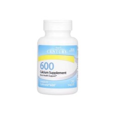 Мінерали 21st Century Кальцій 600, 600 мг, Calcium Supplement 600, 75 таблеток (CEN-27532)