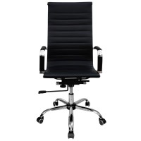 Офісне крісло Примтекс плюс Elegance LB Chrome D-5 PK, екошкіра чорний (Elegance LB Chrome D-5 PK)