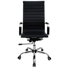 Офісне крісло Примтекс плюс Elegance LB Chrome D-5 PK, екошкіра чорний (Elegance LB Chrome D-5 PK)