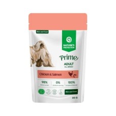 Вологий корм для собак Nature's Protection Prime Skin and Coat Adult Dogs Chicken and Salmon 85 г (NPPR47922)