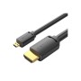 Кабель мультимедійний HDMI M to HDMI micro M 3.0m V2.0 4K 60Hz Vention (AGIBI)