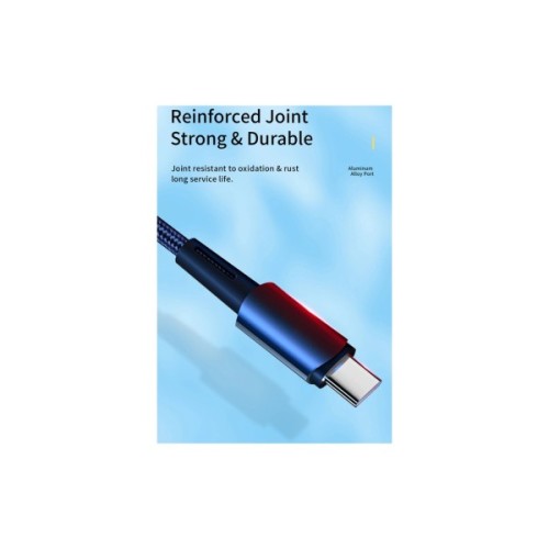 Дата кабель USB 2.0 AM to USB-C 2.0m 100W blue Essager (EXC7A-CGA03-P)