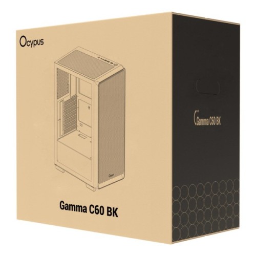 Корпус для ПК OCYPUS GAMMA C60 BK (GAMMA-C60-BKG000XX-GL)