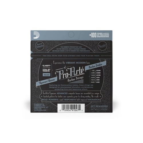 Струни для гітари D'Addario Pro-Arte Carbon Hard Tension (EJ46FF)