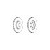 Гальмівний диск FERODO DDF1122