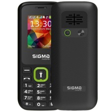 Мобільний телефон Sigma X-style 171 MINI Black-Green (4827798813720)