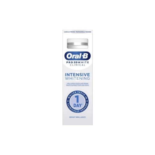 Зубна паста Oral-B Pro-3D White Clinical Intensive Whitening Яскравий блиск 75 мл (8700216922807)