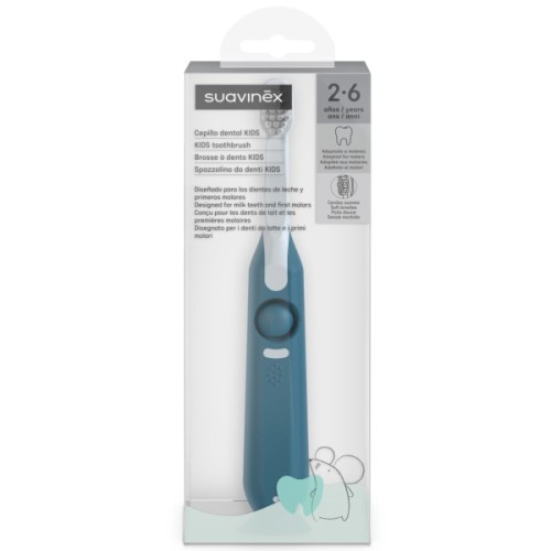 Дитяча зубна щітка Suavinex від 2 до 6 років, STAGE 2, синя (403015)