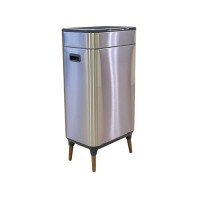 Контейнер для сміття JAH Сенсорний на ніжках Срібний металік 40 л (20255)