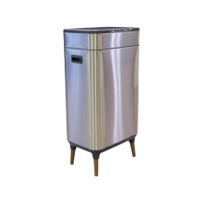 Контейнер для сміття JAH Сенсорний на ніжках Срібний металік 40 л (20255)