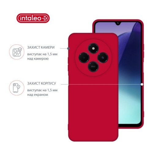 Чохол до мобільного телефона Intaleo Silicone Xiaomi Redmi 14C 4G Red (1283126617102)