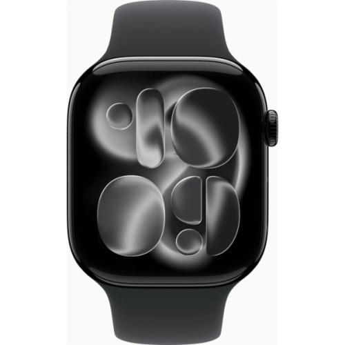 Смарт-годинник Apple Watch Series 11 GPS 46mm Jet Black Aluminium Case with Black Sport Band - M/L (MEUX4RK/A)