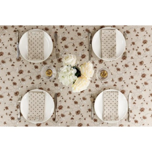 Серветка на стіл Прованс Горох коричневий Господиня 35х45 см (4823093451902)