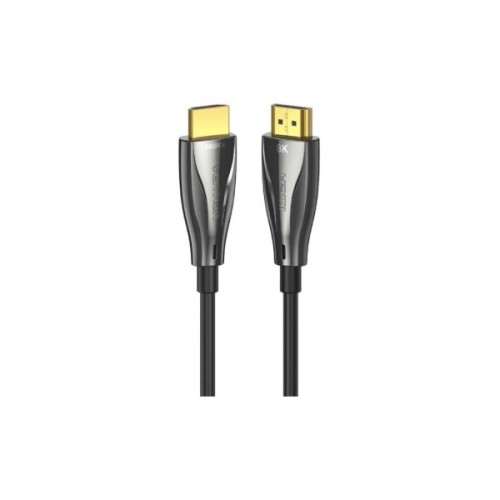 Кабель мультимедійний HDMI M to HDMI M 15.0m V2.1 Optical 8K 60Hz 48Gbps Dolby 7.1 black Vention (ALBBN)