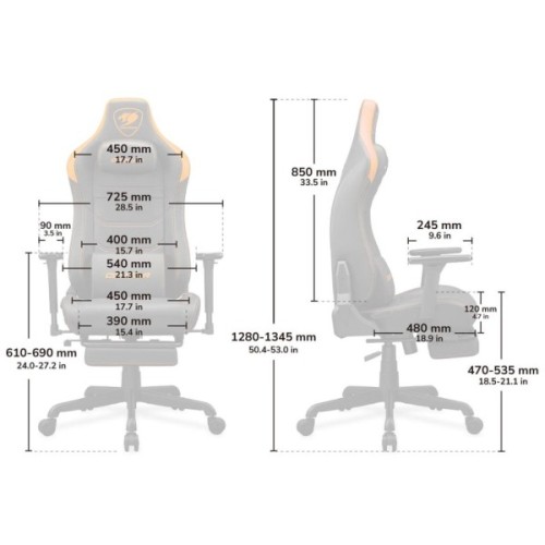 Крісло ігрове Cougar Armor EVO S