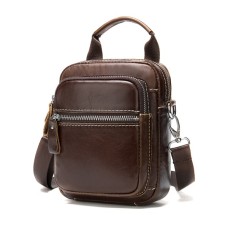 Сумка Vintage На пояс шкіряна Коричнева (20012)