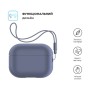 Чохол для навушників Armorstandart Silicone Case with straps для Apple Airpods Pro 2 Dark Purple (ARM68611)