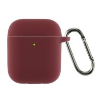 Чохол для навушників Armorstandart Ultrathin Silicone Case With Hook для Apple AirPods 2 Burgundy (ARM59680)
