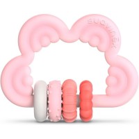 Прорізувач Suavinex силіконовий з бряскальцем/рожевий (401440)